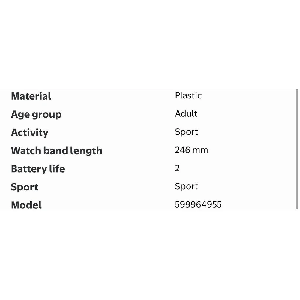 George Mens Digital Sport Wrisit Watch Black With Blue Accents New In Box